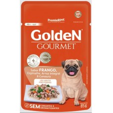 Alimento Úmido Sachê Golden Gourmet Frango Ad. RP 85g