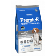 Ração Premier Amb. Internos Light Cães Adultos Raças Peq. 12Kg Ração Premier Amb. Internos Light Cães Adultos Raças Peq. 12Kg