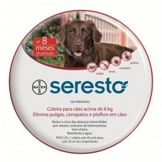 Coleira Antipulgas e Carrapatos Seresto Cães Acima de 8kg