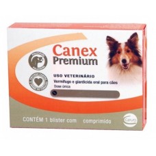 Vermífugo Canex Premium 900mg até Cães 10Kg 1 Comprimido