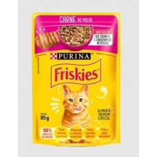 Friskies Sachê Carne ao Molho para Gatos Adultos - 85g