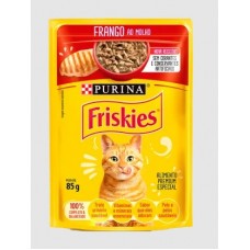 Friskies Sachê Frango ao Molho para Gatos Adultos - 85g