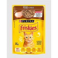 Friskies Sachê Peru ao Molho para Gatos Adultos - 85g