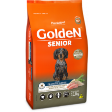 Ração Golden Sênior Cães Adultos Mini Bits Frango e Arroz 10.1Kg