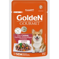 Alimento Úmido Sachê Golden Gourmet Carne Ad. RP 85g