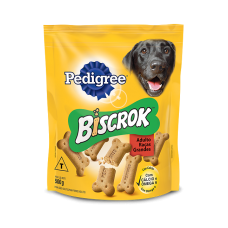 Biscoito Pedigree Biscrok Cães Raças Grandes 500g