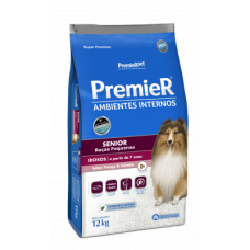 Ração Premier Ambientes Internos Sênior 7+ Cães Adultos 12Kg Ração Premier Ambientes Internos Sênior 7+ Cães Adultos 12Kg