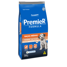 Ração Premier Cães Filhotes Raças Médias 20Kg
