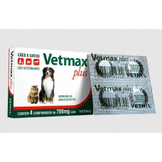 Vermífugo Vetmax Plus 700mg c/4 comprimidos